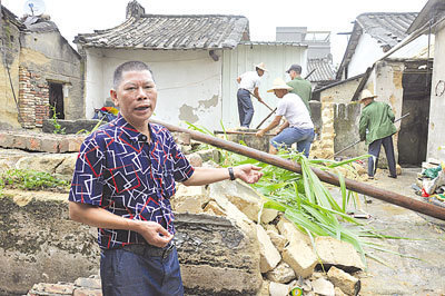 古巷镇古二村10天拆除12处违章建筑物,村容村貌大变样!